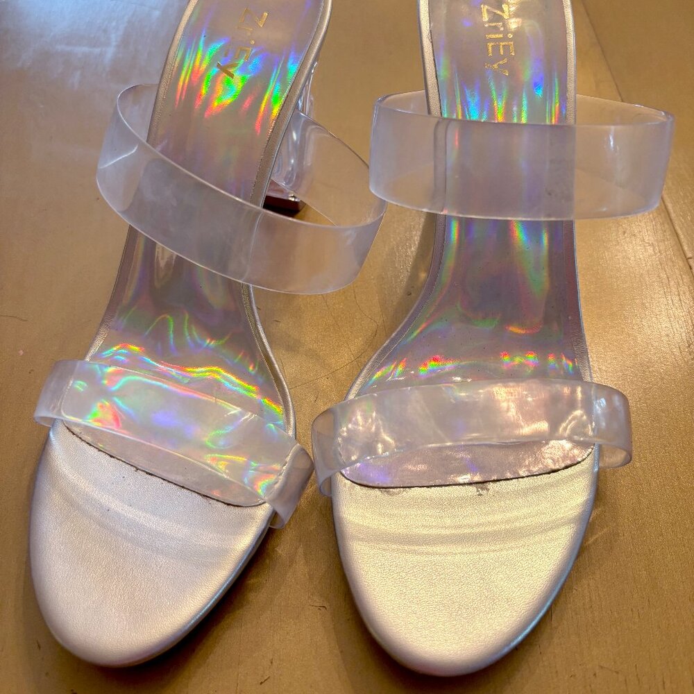 Iridescent Clear Heels